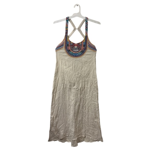 Billabong White Maxi Dress with Colorful Accents - Picture 7 of 9